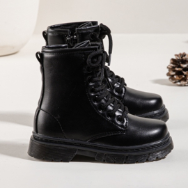 Black matte boots