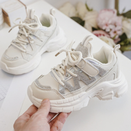 Cool girl sneakers - beige