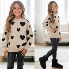 Next Hartjes trui - beige