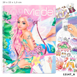 Create your TOPModel kleurboek met stickers Fantasy