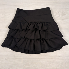 New Ruffle Layer Skort - zwart