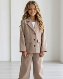 Mini Chic Blazer Set - camel