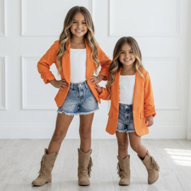 Stylish blazer - oranje