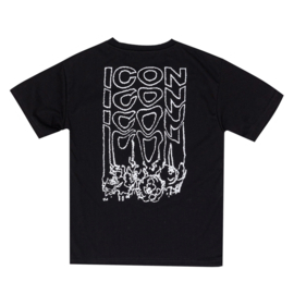 Icon melt tee - zwart