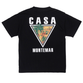 Montemar palm Twinning tee - zwart