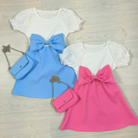 Bow & broderie dress