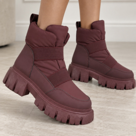 Chunky Snow Boots - bordeaux