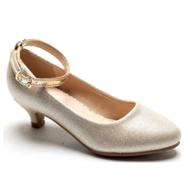 Glitter girl heels - gold