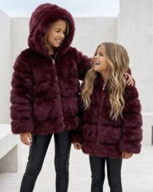 Winter glamour jacket - bordeaux