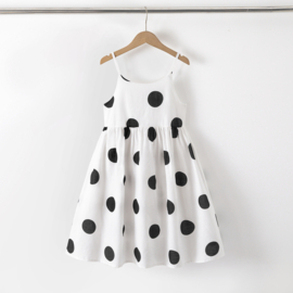 Summer spot dress - wit