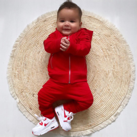 Little biker boy set - rood