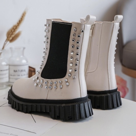 Studded boots - Beige