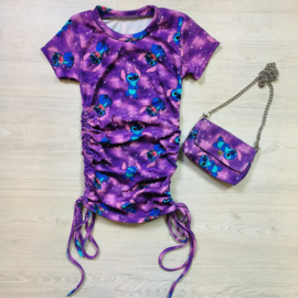 Laced Stitch dress - purple