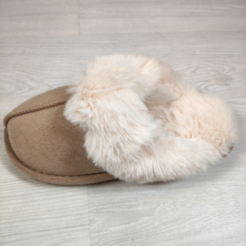 Teddy Home Slippers - beige/khaki