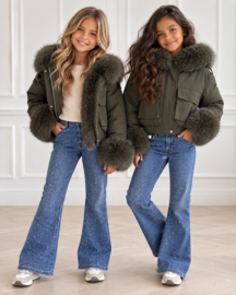 Your Furry Rebel Jacket - legergroen