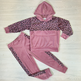 Comfy leopard set - pink