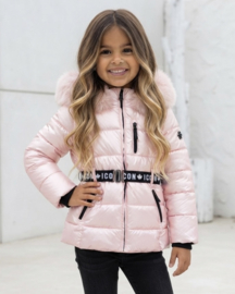 ICON Girls Luxe Puffer Jacket - roze