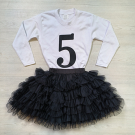 Birthday Set - Black tutu (gepersonaliseerd)