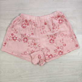 Bloom Sequin Luxe Short - coral