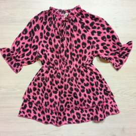 Lovely leopard dress - roze