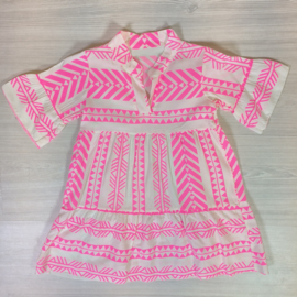 Pink aztec dress