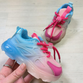 Light up sneakers - roze/blauw