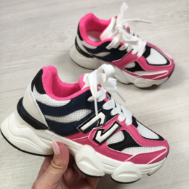 Urban Chunky Sneakers - navy/fuchsia