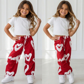 Your Heart Street Pants - rood