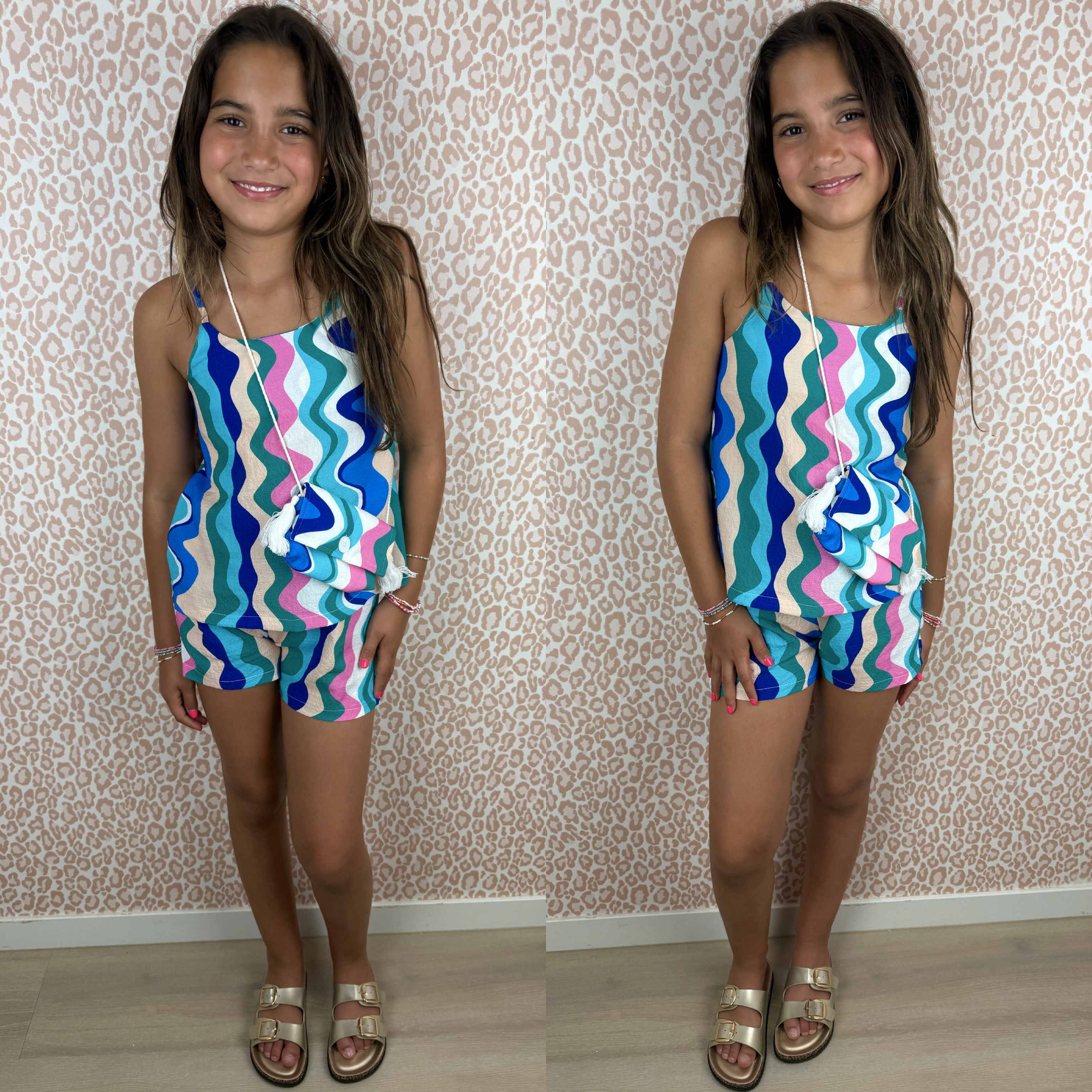 Wavey & bagged set - blauw