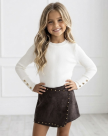 Rebel Studs Skort - zwart