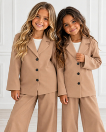 Mini Chic Blazer Set - camel