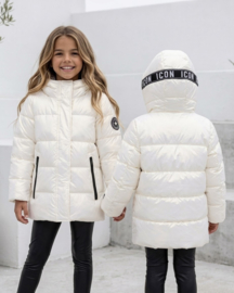 ICON Girls glow puffer jacket - off-white