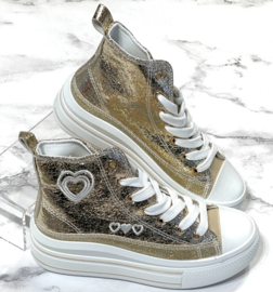 Hearts sneakers - Goud