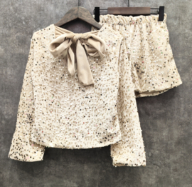 Golden Bow paillet set