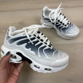 Line out sneakers - wit/zwart