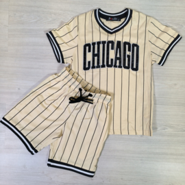 Stripe Chicago set - beige (verzenddatum 23 april)