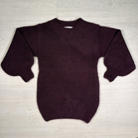 Cozy Knit Sweaterdress - aubergine