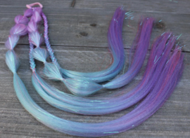 Bubble braids - #04 lila/blauw
