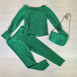 Bagged pleated set - Green