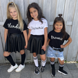 Blondie/Brownie 2.0 Shortsleeves - Twinning (gepersonaliseerd)