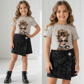 Fashion Girl T-Shirt – Beige