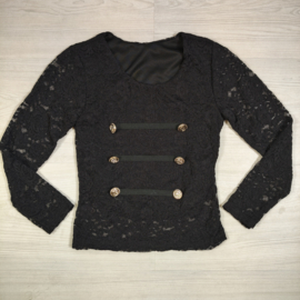 Royal Lace Top - zwart