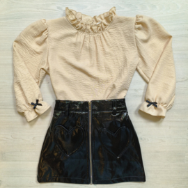 Zip & heart skirt