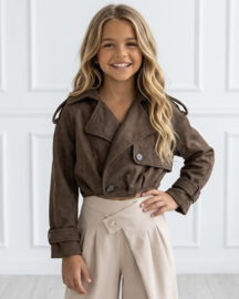 Your Cropped Trench Jacket - bruin