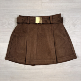 Suede Chic Skort - bruin