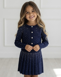 Your Diamond Chic Skirt Set - navy