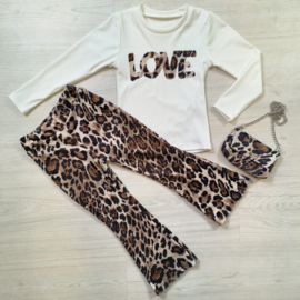 Soft leo set & bag - Bruin