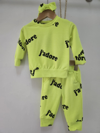 J'adore set - geel