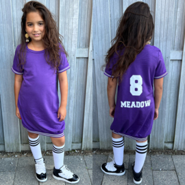 Baseball dress shortsleeves (gepersonaliseerd) - Purple