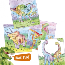 Dino World waterverf boek